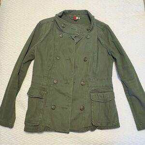 Divided Olive Utility Jacket